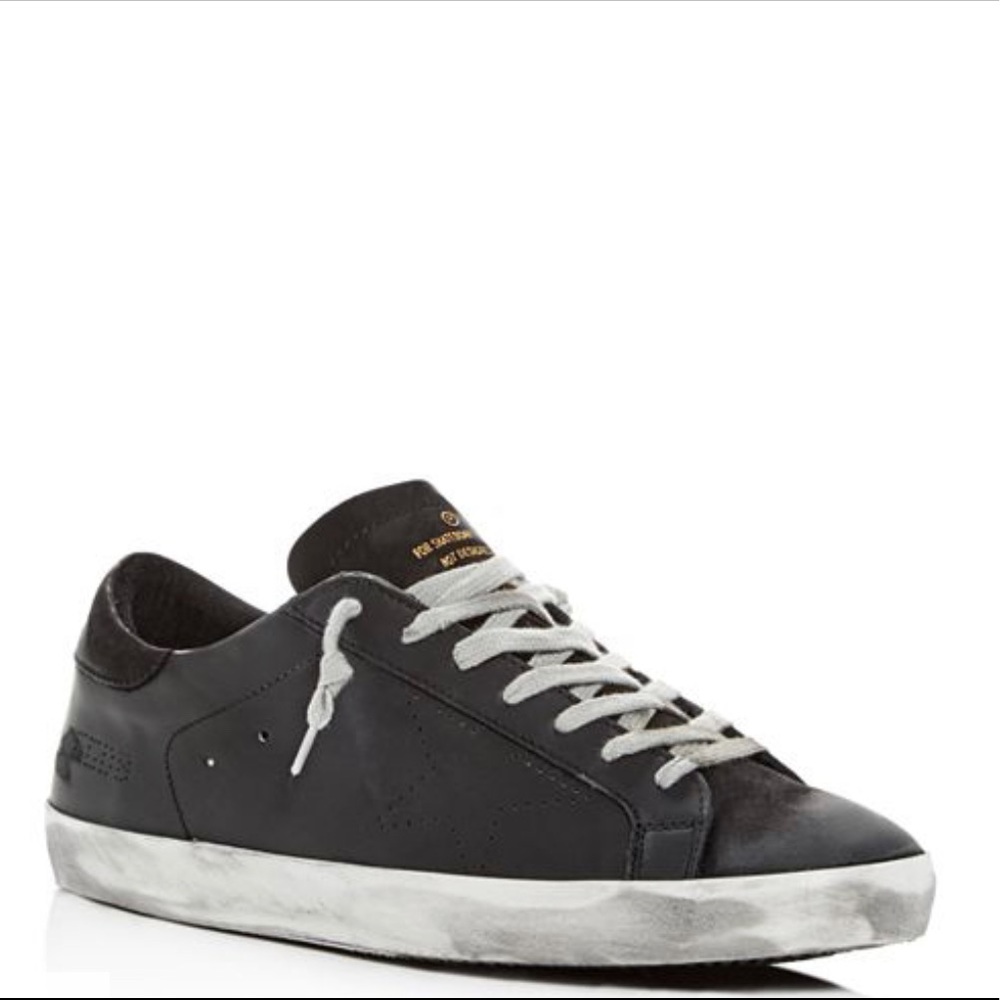 Golden Goose Distressed Leather Low-Top Sneakers